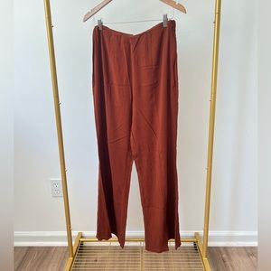 Free People Wide Leg Linen Pants